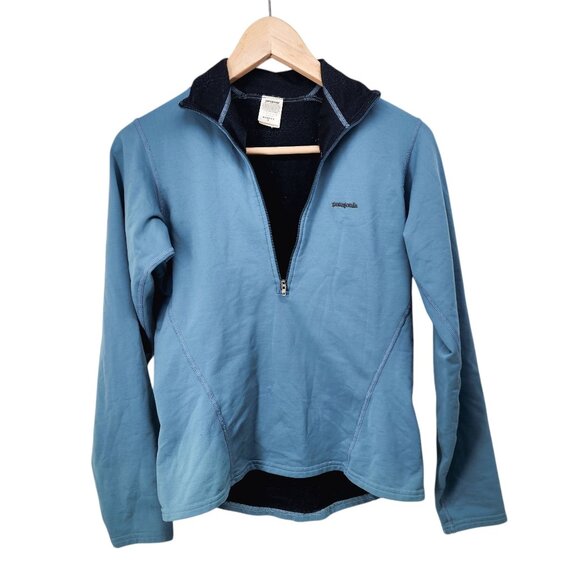 Patagonia Womens S Blue 1/2 Zip Pullover Jacket - Picture 2 of 6